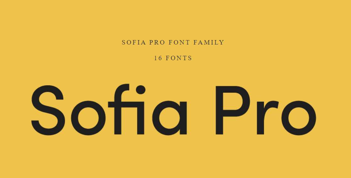 sofia pro font family